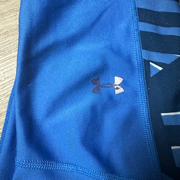 Under Armour Royal Blue Cropped Leggings Size Small - Picture 3 of 3